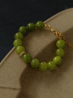 Green Grape Stone Beaded Bracelet - floysun Elegant Jade Round Beads Jewelry, Elegant Peridot Round Beads Jewelry, Elegant Jewelry With Natural Stones And Chrysoprase, Elegant Jade Jewelry With Round Beads, Elegant Chrysoprase Jewelry With Natural Stones, Elegant Jade Beaded Jewelry, Elegant Green Jade Jewelry, Elegant Chrysoprase Jewelry For Healing, Elegant Prehnite Gemstone Jewelry