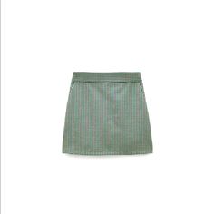 Nwt Zara High Waisted Plaid Skort With Back Hidden In-Seam Zip. Size: L Materials: Outer Shell 59% Viscose, 33% Polyester, 5% Polyamide, And 3% Elastane. Lining 100% Polyester (Machine Washable) Fall Green Mini Skirt For Work, Chic Green Skort For Fall, Green Cotton Mini Skirt For Work, Green Skort For Workwear, Preppy Summer Workwear Skort, Fitted Green Skort For Workwear, Green Short Length Skort For Work, Green Workwear Skort For Summer, Plaid Skirt For Summer Workwear