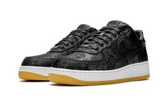 Nike Air Force 1 07 "Clot x Fragment - Black Silk" - CZ3986 001 - 2020 Shoe Box Organizer, Nike Skateboarding, Nike Sneakers, Nike Air Force 1, Blue Nike, Mens Nike Shoes, Air Force 1 Low, Custom Nikes, Japanese Street Fashion