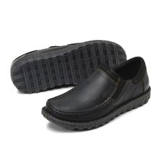 This slip-on offers a range of comfort features, from a cushioned footbed to stretch gore tabs, to a premium leather upper. Comfortable Slip-on Walking Shoes With Stitched Sole, Comfortable Slip-on Leather Shoes, Leather Footbed Slip-on Walking Shoes, Suede Slip-on Walking Shoes With Stitched Sole, Comfortable Slip-on Leather Shoes With Textured Sole, Leather Slip-ons With Leather Footbed, Comfortable Leather Walking Shoes With Cushioned Footbed, Comfortable Leather Moc Toe Slip-ons, Comfortable Leather Shoes With Textured Sole