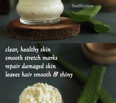 Aloe Vera Butter - clear, healthy skin - The Little Shine Healthy Glowing Skin, Rosehip Oil, Essential Fatty Acids, Dry Hands, Natural Living