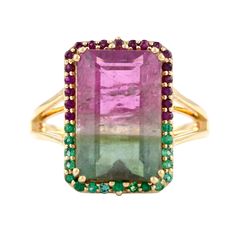 Bi-color Watermelon Tourmaline Ring, Multi Color Engagement Ring, Solid 18K Yellow Gold Ring, Women's Wedding Ring, Luxury Gemstone Ring, Gifts for Wife, Christmas Gifts, Special Gold Gifts. PLEASE NOTE: This Bío Tourmaline gemstone, sourced from natural mines, exhibits inherent variations in both color and shape. As each gemstone is unique, so we will provide you stone selection to choose from. * SKU: SGR02393 * Made to Order * Gold Purity: 18K Solid Gold (stamped) * Custom Gold Color: Yellow, Watermelon Turmaline Ring, Multi Colored Engagement Rings, Watermelon Tourmaline Ring, Tourmaline Engagement Ring, Engagement Ring For Her, Pink Tourmaline Ring, Gold Gifts, 18k Yellow Gold Ring, Tourmaline Ring