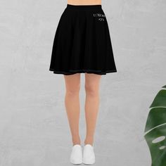 The soft fabric and flared cut of this skater skirt are just a few of the reasons why it's bound to become a favorite in your wardrobe. The flattering silhouette looks great on any body type, and thanks to the elastic waistband, you'll feel extra comfy. * 82% polyester, 18% spandex * Fabric weight: 6.78 oz/yd² (230 g/m²) (weight may vary by 5%) * Smooth fabric * Mid-thigh length * Elastic waistband * Overlock seams, coverstitch hemline * Blank product components in the US and Mexico sourced from Logo Luxe, Skirt Tennis, Sport Skirt, Logo Sport, Sports Skirts, Skirt White, White Skirt, Tennis Skirt, White Skirts