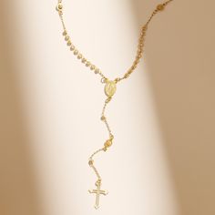 14kt Gold over Sterling Silver .925 16" Chain with 2" Extension Diamond Cut Rosary Necklace Athra Luxe Packaging Included Style # AL240087V Made in Italy Luxury Gold Rosary As Gift, Luxe Packaging, Luxury Jewelry Brands, Rosary Necklace, Italian Jewelry, Cuff Rings, 14kt Gold, Chain Pendants, Diamond Cut