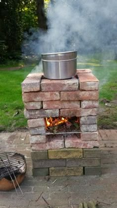 Diy Rocket, Brick Bbq, Brick Fire Pit, Brick Oven, Bbq Pit