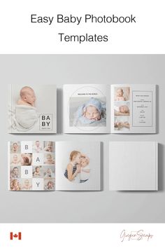 an easy baby photobook template for photographers