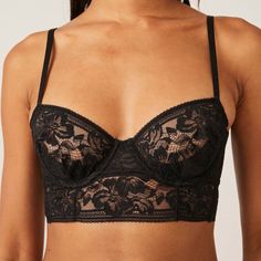 Nwt Elevate Your Lingerie Collection With This Stunning Free People Sorento Demi Lace Longline Underwire Bra In Size 34b. Crafted With Delicate Lace And Underwire Support, This Bra Offers Both Beauty And Comfort. The Longline Style Adds An Extra Touch Of Elegance, Making It Perfect For A Special Occasion Or Everyday Wear. The Brand Speaks For Itself, With A Reputation For Quality And Style. This Bra Is Perfect For Women Who Want To Feel Confident And Comfortable, Without Sacrificing Fashion. Don Demi Cup, Weekly Outfits, Longline Bra, Free People Intimates, Demi Bra, Free People Black, Lingerie Collection, Underwire Bra, Bra Women