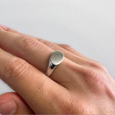 Feel more confident about the ring you wear every day, with purpose and meaning behind it. Our silver signet ring will be the perfect accessory for any outfit. ● Materials: - (316L) Stainless steel ● Sizing: - Surface width 9mm ● Durability: - All Livin Well Jewelry is tough, durable, and rust-proof. It won't discolor or turn your skin green. It's waterproof, perfect for showers, pools, and water activities. You can even wear it while working out or in hot and sweaty conditions. ● Warranty:  - Still not sure if this piece is for you? Don't worry, all of our jewelry comes with a lifetime warranty. If for any reason you are not satisfied with the quality or it breaks, you can request a refund. ● Links: - Additional Rings → https://www.etsy.com/shop/LivinWellJewelry?ref=shop-header-name&listi Silver Mens Rings, Signet Ring For Men, Signet Ring Silver, Rings Minimalist, Mens Rings, Silver Signet Ring, Men Ring, Mens Silver Rings, Minimalist Ring