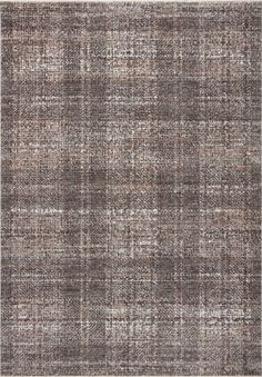 an area rug with grey and white plaid pattern on it, in the shape of a square