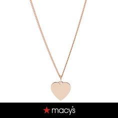 in stock Necklace Online, Steel Necklace, Rose Gold Necklace, Stainless Steel Necklace, Heart Pendant, Fossil, Gold Tones, Chain Necklace, Pick Up