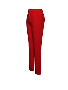 Introducing our Vayla Skinny Trousers, that are made for just about any occasion! Tailored to fit and flatter your natural curves, the high rise waist and slim fitted leg call for the perfect silhouette. Cut from a woven stretch crepe fabric and fully lined inside, this design features a zipper at the center front for easy wear. Perfect for classic office attire or even a night on the town. Pair these trousers with our Vandra Red Draping Blazer Jacket for an extra polished 2-piece look! Availabl Fitted Elastane Dress Pants For Summer, Solid High Waist Dress Pants For Evening, High Waist Dress Pants For Evening, Elegant Fitted Red Dress Pants, Tailored Classic Red Bottoms, Fitted Solid Color Tapered Leg Pants, Solid Fitted Tapered Leg Pants, Classic Tailored Red Bottoms, Fitted High Waist Office Pants