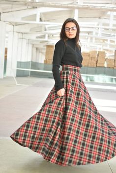 "Elegant high waisted plaid skirt made of wool mix available in two patterns and a wide range of sizes. ◈ Stylish and chic fashion is our shared dream! You can be sure that this piece is made with a lot of love and craftsmanship. ◈ S I Z I N G ◈ This item is available from XS to 4XL. Please, have a look at my Size Chart below before placing your order. ◈ D E L I V E R Y ◈ This item will be shipped in up to 5 days after your order was placed. We ship with a standard post or Express courier depend Plaid Lined Skirt For Winter, Winter Full-length Pleated Skirt, Plaid Full Skirt With Lining, Scottish Plaid Skirt For Winter, Plaid Midi Skirt With Lining, Plaid Midi Skirt With Lined Detail, Winter Scottish Plaid Skirt, Fitted Full Skirt In Plaid, Long Plaid Skirt For Fall