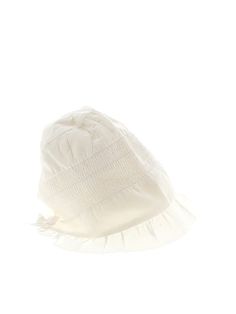 J and J by Janie and Jack Hat Size: 3-6 Month Accessories - used. 100% Cotton | J and J by Janie and Jack Hat: Ivory Accessories - Size 3-6 Month Spring Adjustable Bonnet, Cream Classic Sun Hat For Spring, Classic Cream Sun Hat For Spring, White Bucket Hat For Play, White Curved Brim Sun Hat For Play, White Sun Hat For Spring Play, White Cap Bonnet For Spring, White Cotton Bonnet For The Beach, White Spring Sun Hat For Play