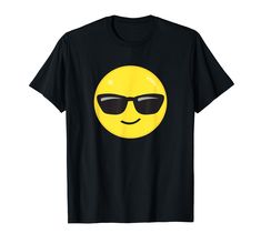 PRICES MAY VARY. Funny Sunglasses Emoticon Smile Face SHIRT I'm Cool Tee Design for The Boss. Our Cool Boy & Girl Shirts are a nice I'm Cool Gift idea for Girls, Boys, Teens & Kids. Funny Smile Face Tee - Birthday Party Accessories. This Smile Face Sunglasses Emoticon Tee is for all who searching The Boss, Emoticon & Smile Face Clothes. Pick up this Sunglasses Emoticon T-Shirt Outfit. Birthday and Christmas Gift Idea for Boys and Girls! Lightweight, Classic fit, Double-needle sleeve and bottom h Funny Sunglasses, Birthday Party Accessories, Kids Birthday Shirts, Outfit Birthday, T Shirt Outfit, Tshirt Outfits, Im Awesome, Smile Face, Cool Tees