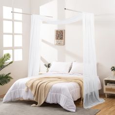 PRICES MAY VARY. Premium quality fabric : Our premium sheer scarfs are made from high thread voile polyester, making them strong, long-lasting, and less likely to rip or tear. Bed canopy scarf curtain Includes 1 long length 52" x 144" voile valance scarf. Perfect Decoration : Our sheer fabric window scarves can be used to top a window, make a bed canopy, decorate a child's room, kids canopy, or even for mosquito protection. Multifunction : Scarves can be used for wedding backdrop, baby shower ba Double Bed Canopy, Canopy Drapes, Bed Canopy Curtains, Kids Bed Tent, White Bed Canopy, White Canopy Bed, Twin Canopy Bed, Princess Canopy Bed, Queen Canopy Bed