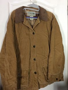 Vintage LL Bean Women’s XL Pet Corduroy Jacket Collared Barn Coat Plaid Inside. Ll Bean Jacket Outfits, Fall Corduroy Sport Coat With Long Sleeves, Classic Corduroy Outerwear With Corduroy Collar, Brown Corduroy Outerwear With Buttons, Fall Long Sleeve Corduroy Sport Coat, Classic Corduroy Outerwear With Button Closure, Brown Corduroy Sport Coat For Fall, Classic Button-up Corduroy Outerwear, Classic Corduroy Button-up Outerwear