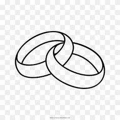 two intertwined rings on a white background