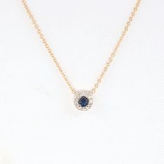 Diamond Necklace.Sapphire with Diamond Halo Necklace, Dainty Diamond Necklace,Blue Sapphire Necklace, Tiny Diamond Pendant.Simple Necklace Necklace Sapphire, Blue Sapphire Necklace, Dainty Diamond Necklace, Halo Necklace, Chevron Ring, Jewelry Post, Necklace Diamond, Sapphire Pendant, Tiny Diamond