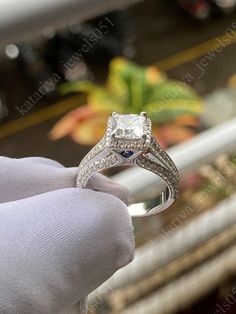 ❖ Our priority is to ensure our customers are 100% satisfied with their purchase. All jewelry is thoroughly inspected by our professional gemologist before it ships. Photos are enlarged to show details. ❖What sets us apart? > Handcrafted > Made to order > USA CERTIFIED NICKEL FREE - hypoallergenic & Environmental friendly > 5A highest quality diamond cut Cubic Zirconia (CZs), moissanite > Customize your dream jewelry > ENGRAVE PERSONAL MESSAGES ❖ Metal & Item Details: > Metal: Real, Sterling Silver > Metal Purity: .925 Sterling Silver > Gem Type: High Quality Cubic Zirconia & Sapphire > Stone Shape: Princess Cut > Gem Color : White > Nickel Free Rhodium Plated > Cut: Excellent > Country Of Manufacture: India > Condition: Brand New, Never been Used > Sizing: Any size from 4 To 14 US All Mid Diamond Sapphire Ring, Sapphire Diamond Ring, Jewelry Images, Environmental Friendly, Gift Ring, Sapphire Stone, Engagement Anniversary, Dream Jewelry, Quality Diamonds