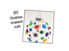 a christmas ornament is shown with the words diy