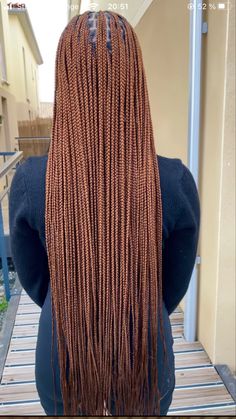 Brownish Red Box Braids, 99j Goddess Box Braids, Buttlength Knotless Box Braids Medium, Colour 340 Knotless Braids, Box Braids Ginger Color, Dark Ginger Box Braids, Reddish Brown Braids Black Women, Long Brown Box Braids, Small Ginger Knotless Braids