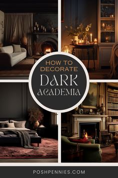 how to decorate dark and elegant rooms