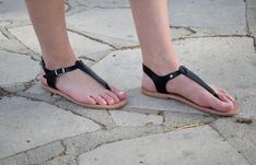 "SKOPELOS is named after a Greek island, and it's a T-strap sandal with a buckle closure lower than the ankle. A classic design, that many purchase year after year, in multiple colours. Wear it day or night, with any outfit, be it a pair of summer print pants, chinos, shorts, jeans, skirt, or dress. A true wardrobe staple, weather you are planning to visit a Greek island, or not! ALL ORDERS ARE SHIPPED VIA TNT EXPRESS WORLDWIDE (Please include a phone number at checkout, as it's required by the Genuine Leather Sandals, Handmade Sandals, Cute Toes, Jeans Skirt, Tween Outfits, T Strap Sandals, Summer Prints, Sandals Women, Women Sandals