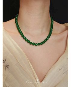 Get 10% off now! Buy chinese retro style handmade beads green agate necklace at cheap price online. Free stable shipping and pro since 2009. Green Jade Emerald Necklace With Polished Beads, Elegant Jade Crystal Necklaces With Round Beads, Elegant Jade Crystal Necklace With Round Beads, Green Emerald Necklace With Polished Jade Beads, Green Jade Necklace With 108 Beads, Elegant Jade Beaded Necklace With 8mm Beads, Colorful Green Agate Beaded Necklaces, Green Agate Colorful Beaded Necklaces, Green Agate Beaded Necklaces With Colorful Beads