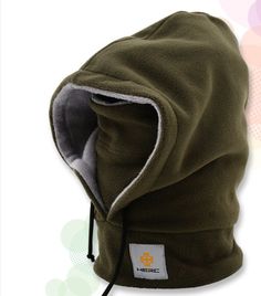 HERC Men and Womens Multi Winter Neck Warmer Face Mask Fleece Hood Snood Scarf  #HERC Hooded Fleece-lined Balaclava For Winter, Green Hoodie For Outdoor Winter Activities, Green Winter Hoodie For Outdoor, Winter Balaclava With Drawstring Hood For Outdoor, Hooded Balaclava For Outdoor Fall Activities, Hooded Balaclava For Fall Outdoor Activities, Winter Outdoor Balaclava With Drawstring Hood, Hooded Fall Balaclava For Outdoor, Casual Balaclava With Drawstring Hood For Outdoor