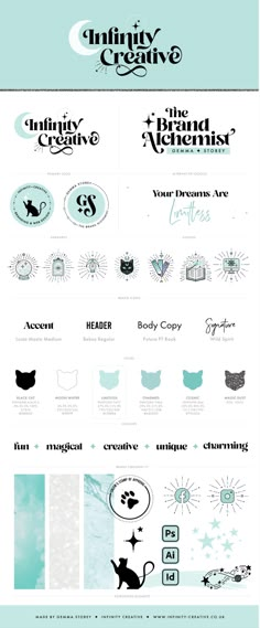 branding, magical, fempreneur, soulpreneur, logo Branding Identity Template, Simple Logo Ideas Brand Identity, Brand Moodboard Template, Co Branding Design, Magical Logo Ideas, Brand Identity Kit Template, Creativity Logo Ideas, Branding Logos Ideas, Artsy Logo Ideas