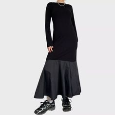 Cop Copine black maxi dress | eBay Black Maxi, Long Sleeve Maxi, Dress Picture, Black Maxi Dress, Long Sleeve Maxi Dress, A Black, Second Hand, Black And Grey, Dress Outfits