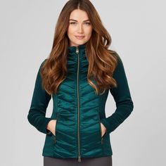 Nwt In Us Size 8. Sold Out In This Color And Size Stores. Perfect For Those Chillier Days, The Dynamique Jacket Has A Super Soft Lining And Padded Chevron Satin Panelling In Color Green (“Spruce”) With Gold Embellishments. Double Zipper Allows For Comfortable Riding/Sports/Movement. The Shaped Fit Creates A Flattering Outline While The Detailing Of The Front Double Zipped Pockets, Full Zip Closure And Lemieux Badge Give A Refined Finish. Please Check Measurement Chart Above For Specific Sizing. Fitted Green Track Jacket For Winter, Fitted Quilted Jacket For Fall Workwear, Quilted Fitted Outerwear For Work, Fitted Quilted Outerwear For Work, Fitted Long Sleeve Quilted Jacket For Fall, Fitted Quilted Long Sleeve Outerwear, Fitted Track Jacket For Fall Layering, Elegant Long Sleeve Quilted Jacket For Fall, Fitted Track Jacket For Workwear In Fall