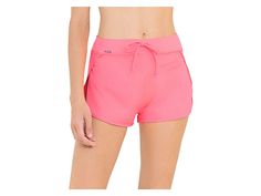 Maaji Fandango Lake Surf Shorts - Women's Swimwear : Pink : Please note that due to the unique artistic design of Maaji swimwear, the exact print may vary from piece to piece. Have a fun time and enjoy surfing wearing the Maaji Fandango Lake Surf Shorts that feel comfortable and look chic. Micro-length design. High-rise silhouette. Drawcord on the waistband for a comfortable fit. Slit and overlapping detail on the sides. Pull-on style. 47% polyamide, 47% polyester, 6% spandex. Hand wash, lay fla Maaji Swimwear, Bathing Suits Bikinis, Reversible Swimwear, Surf Shorts, Sporty Shorts, Surf Wear, Summer Feeling, Fun Time, Women's Swimwear