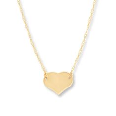 A dainty 14K yellow gold heart is suspended from a 16-inch rope chain in this lovely necklace for her. The romantic necklace secures with a spring ring clasp. Trio Necklace, Romantic Necklace, Gold Stock, Jewelry Education, Jewelry Advice, Necklace For Her, Lovely Necklace, Pure Gold, Gold Heart