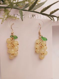 Rock the world with these novelty earrings styled as your favorite fashion earrings! - Elegant and beautiful high quality earrings, perfect for any occasion. - Unique handmade earrings to make a statement. - Size: Grapes 43x10mm,peeled banana 47x18mm, bunch of banana 35x20mm and Cherry     40x15mm. - Stylish to wear and make an ideal gift for Mom, sister, friends, family... - Free shipping with first class mail. We have our own fashion jewelry store and design team and make every piece of jewelr Summer Dangle Clip-on Earrings As A Gift, Summer Gift Dangle Clip-on Earrings, Summer Clip-on Drop Earrings As Gift, Summer Gift Drop Clip-on Earrings, Summer Crystal Dangle Earrings For Pierced Ears, Summer Crystal Dangle Earrings, Trendy Dangle Crystal Earrings For Gifts, Trendy Dangle Crystal Earrings, Trendy Crystal Dangle Earrings Gift