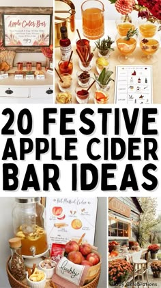 the top 20 festive apple cider bar ideas