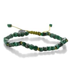 Joseph Brooks Faceted 4mm Malachite Cube Bracelet | Quadrum Gallery Anthony Lent, Malachite Bracelet, Artist Signatures, Sterling Silver Charm, Bead Bracelet, Energy Healing, Silver Charms, Turquoise Bracelet, Natural Gemstones