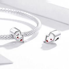 925 Sterling Silver 2 Pcs Heart Charm We Are Together Fits European Charm Bracelet Pendant Material: Solid 925 sterling silver Item Type: Charms, DIY Jewelry Great gift idea for Christmas, Birthday etc. For more dangle charms, click: https://www.etsy.com/shop/AllJewelrySupplies?section_id=25033382 Go back to the store, click: www.alljewelrysupplies.etsy.com Valentine's Day Couples White Gold Jewelry, Valentine's Day Couples Jewelry In White Gold, Valentine's Day Couples' White Gold Jewelry, Couples Silver Jewelry Gift, Silver Couples Jewelry Gift, Silver Couples Jewelry As A Gift, Couples' Silver Jewelry Gift, Couples' Bracelet Jewelry For Valentine's Day, Valentine's Day Jewelry With Heart Charm