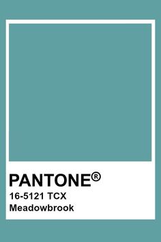 pantone's teal green color is shown in this image