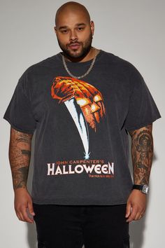 Available In Black. Crew Neck Short Sleeve Screen Print Disclaimer: Due To The Printing Process A Difference In Saturation May Occur. Each Garment Is Unique. 100% Cotton Imported | Mens Halloween Movie Poster Short Sleeve Tee Shirt in Black size XL by Fashion Nova Halloween Movie Poster, Mens Halloween, Halloween Movie, Grunt Style, Black Halloween, Halloween Movies, Tee Shirt Print, Mens Graphic Tee, Graphic Shirts