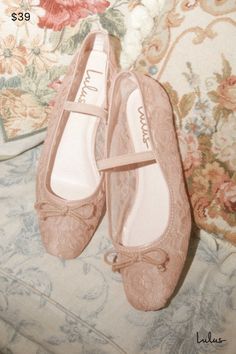 The Lulus Veera Light Nude Lace Bow Ballet Flats are necessary for making a variety of chic looks all season long! Sheer floral lace shapes these must-have flats that feature a squared-toe upper with a low-cut collar and a dainty bow detail. An elasticized vamp strap secures the slip-on design for all-day wear. Available in whole sizes only. 0. 25" rubber heel. Lightly cushioned insole. Felted rubber sole has nonskid markings. Man made materials. Imported. Lulus | Veera Light Nude Lace Bow Balle Nude Ballet Flats, Wedding Ballet Flats, Lace Ballet Flats, Nude Flats, Lace Flats, Square Toe Shoes, Wedding Shoes Flats, Lulu Fashion, Tan Shoes