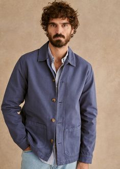 Tim Jacket - Vintage Blue - Organic Cotton - Octobre Éditions