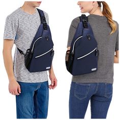 Beautifully Designed And Super Sleek Sling Backpack Aka Multipurpose Crossbody Shoulder Bag Aka Travel Hiking Daypack. So Many Features: L 15.3 X W 7.5 X H 3.5” Smaller Zippered Spot For Phones, Wallet Or Whatever You Need. Mesh Compartment On Each Side For A Water Bottle Or Umbrella. Multi-Functional Storage Area, Accessary Compartment With Functional Pockets To Keep Your Mouse, Books, Papers Etc. Adjustable Satchel Shoulder Strap Extends From 18” To 36” And Clips On Either Side Allows You To W Blue Functional Portable Shoulder Bag, Versatile Blue Portable Shoulder Bag, Blue Shoulder Bag Backpack For Outdoor Activities, Blue Bags For Outdoor Activities, Blue Multifunctional Shoulder Bag With Zipper, Multifunctional Blue Shoulder Bag With Zipper, Multifunctional Blue Shoulder Bag With Zipper Closure, Multifunctional Blue Shoulder Bag With Cell Phone Pocket, Functional Blue Chest Bag With Zipper Pocket