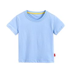 2021 Summer Children's T-shirt Solid Short Sleeve Round Neck Top - PrettyKid Basic Solid Color Short Sleeve Tops, Basic Short Sleeve Solid Color Tops, Basic Solid Summer Shirt, Solid Color Cotton Short Sleeve T-shirt, Basic Solid Color Summer Tops, Basic Short Sleeve Tops, Summer Cotton T-shirt In Solid Color, Summer Cotton T-shirt Solid Color, Summer Solid Color Cotton T-shirt