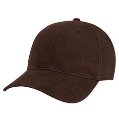 a brown baseball cap on a white background