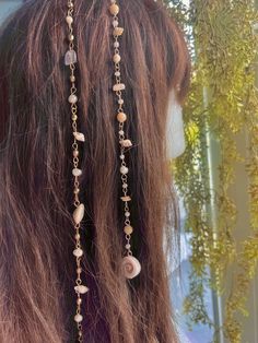 ONE Mermaid Seashell Hippie Hair Bead: Set with the intention of unity and communication. Includes a Sensitive Scalp Attachment Clip to attach the Hippie Hair Bead to your hair! Crystals: Clear Quartz, Pearls, Citrine and Hand-Picked Gulf Sea Shells. 🫧Every order comes with a goodie bag full of an assortment of hippie items!🫧 Hippie Hair Beads are made using Sterling Silver Wire/Gold Plated Wire each piece is made with ethnically sourced crystals<3 Each are handmade and not alike. They have th White Adjustable Hair Accessories For Beach, Adjustable White Hair Accessories For Beach, Adjustable White Hair Accessories For The Beach, Handmade Adjustable Hair Accessories For Beach, Adjustable Beaded Hair Accessories For Gifts, Adjustable Beaded Hair Accessories For Gift, Adjustable Beaded Hair Accessories As Gift, Hair Crystals, Hair Charm