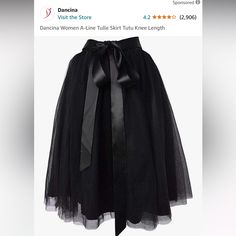 Never Worn Tule Skirt. Bought For A Costume A Few Years Ago And Never Used. Brand New In The Bag In The Bag, The Bag, Women Skirts Midi, Midi Skirt, Womens Skirt, Brand New, Skirt, Women Shopping, Black