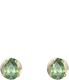 From Swarovski&#x2C; these earrings feature: Stud earringsGold-tone plated hardwarePear shape stoneStilla familyPost closureApprox. 0.25" x 0.15" Imported. Swarovski Earrings Studs, Premier Jewelry, Green Cushions, Earrings Studs, Swarovski Earrings, Rhinestone Jewelry, Accessories Jewelry Earrings, Dillard's, Gold Earrings Studs