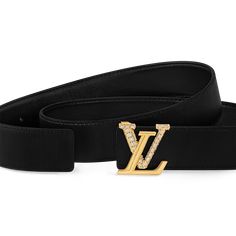 LOUIS VUITTON® - Lv Sparkle 30mm Reversible Belt - Black Louis Vuitton Belt Outfit Women, Lv Belt Women Outfit, Lv Belts, Evening Outfit, Trunk Bag, Latest Bags, Louis Vuitton Belt, Reversible Belt, Leather Denim