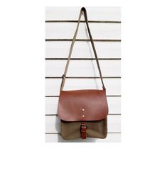 Vintage canvas khaki and geniune leather brown shoulder bag 34 cm/ 31 cm Canvas, genuine leather khaki, brown Sling Bags, Brown Shoulder Bag, Vintage Canvas, Cross Body Handbags, Purses And Handbags, Poland, Genuine Leather, Shoulder Bag, Handbags